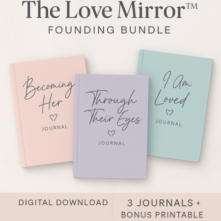 The Love Mirror™ Journal Rediscover Yourself Through Their Eyes 💕 A Guided Journey for Moms Who Give Everything