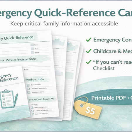 Emergency Quick-Reference Cards (Printable)