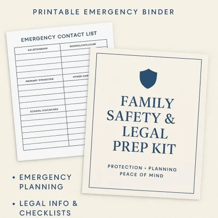 Ready If I’m Gone A Calm, Practical Emergency Preparedness Guide for Parents